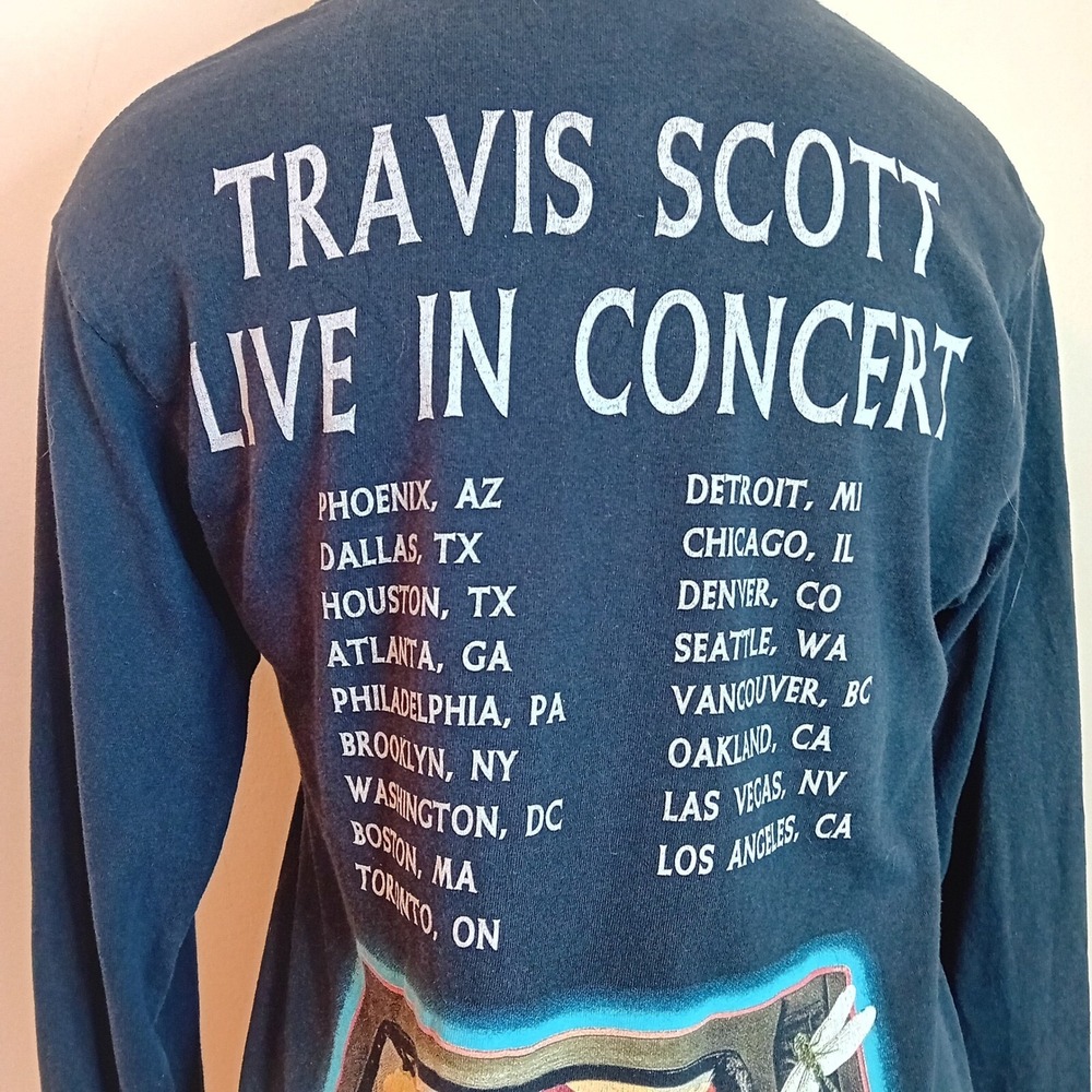 '17 Travis Scott Seeing Is Believing Tour Long Sleeve Graphic Tee Cactus Jack S - Picture 6 of 16